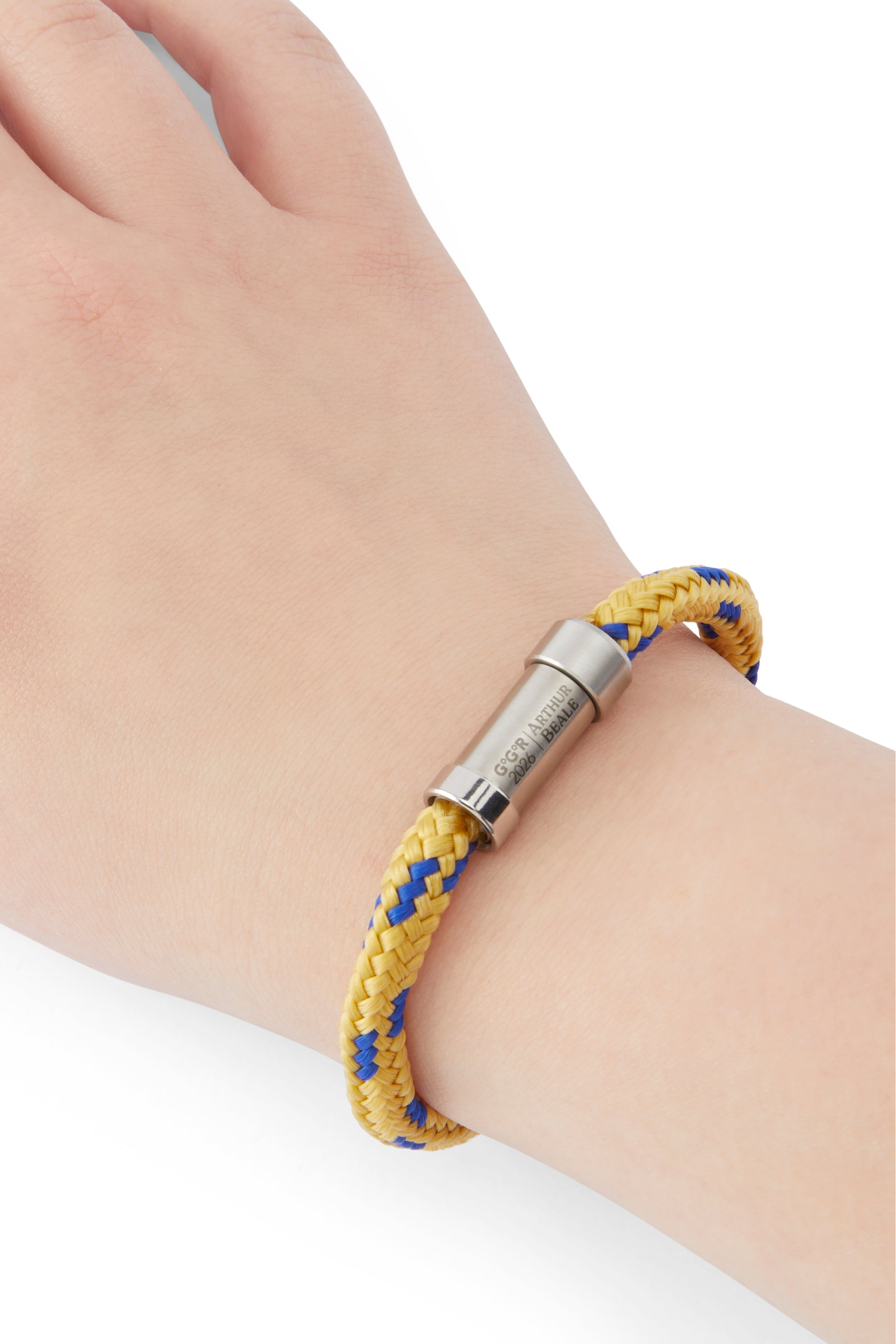 Arthur Beale Golden Globe Race Rope Bracelet (Chrome hardware)
