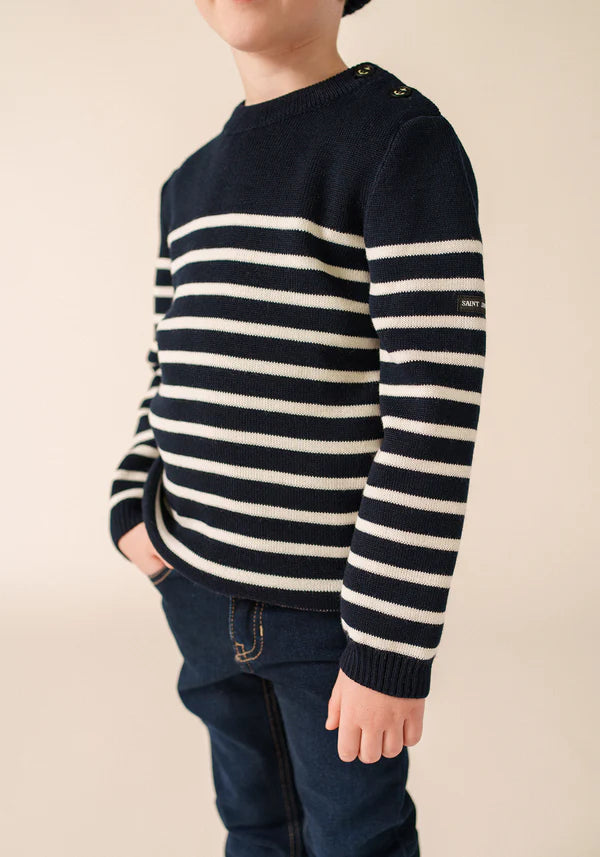 Saint James Moussaillon striped sailor jumper for kids