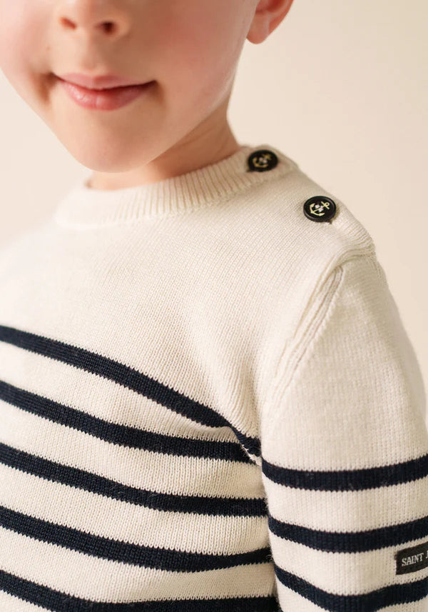 Saint James Moussaillon striped sailor jumper for kids