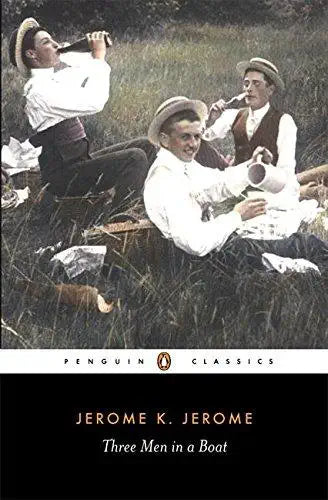 Three Men in a Boat by Jerome K Jerome (paperback)