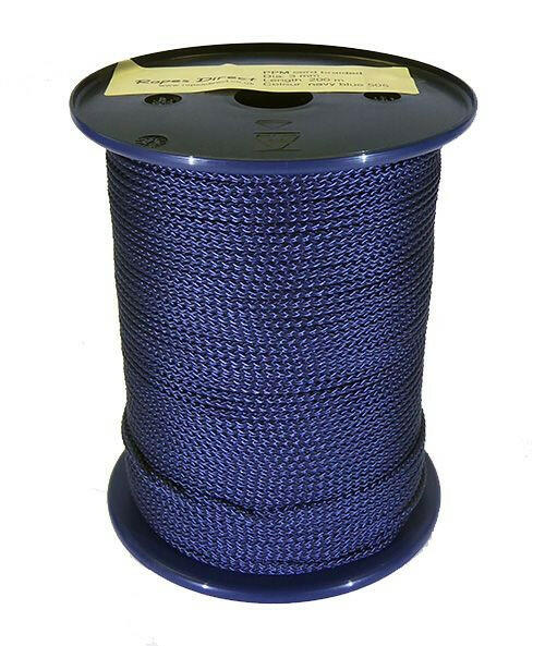 Braided Coloured Polypropylene Multicord.