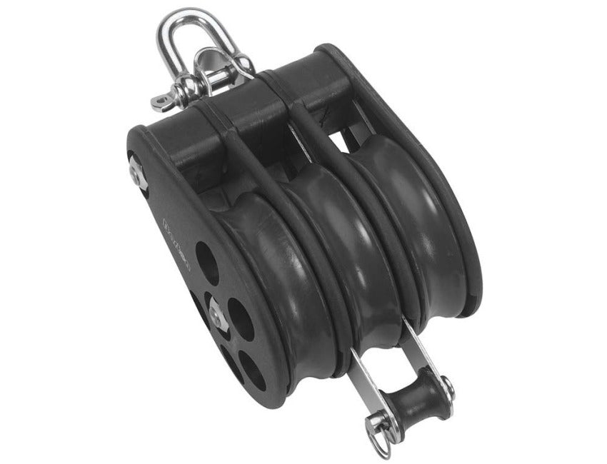 Barton Triple, Reverse Shackle + Becket - Plain Bearing Block S7 - N07321 (White Sheaves)