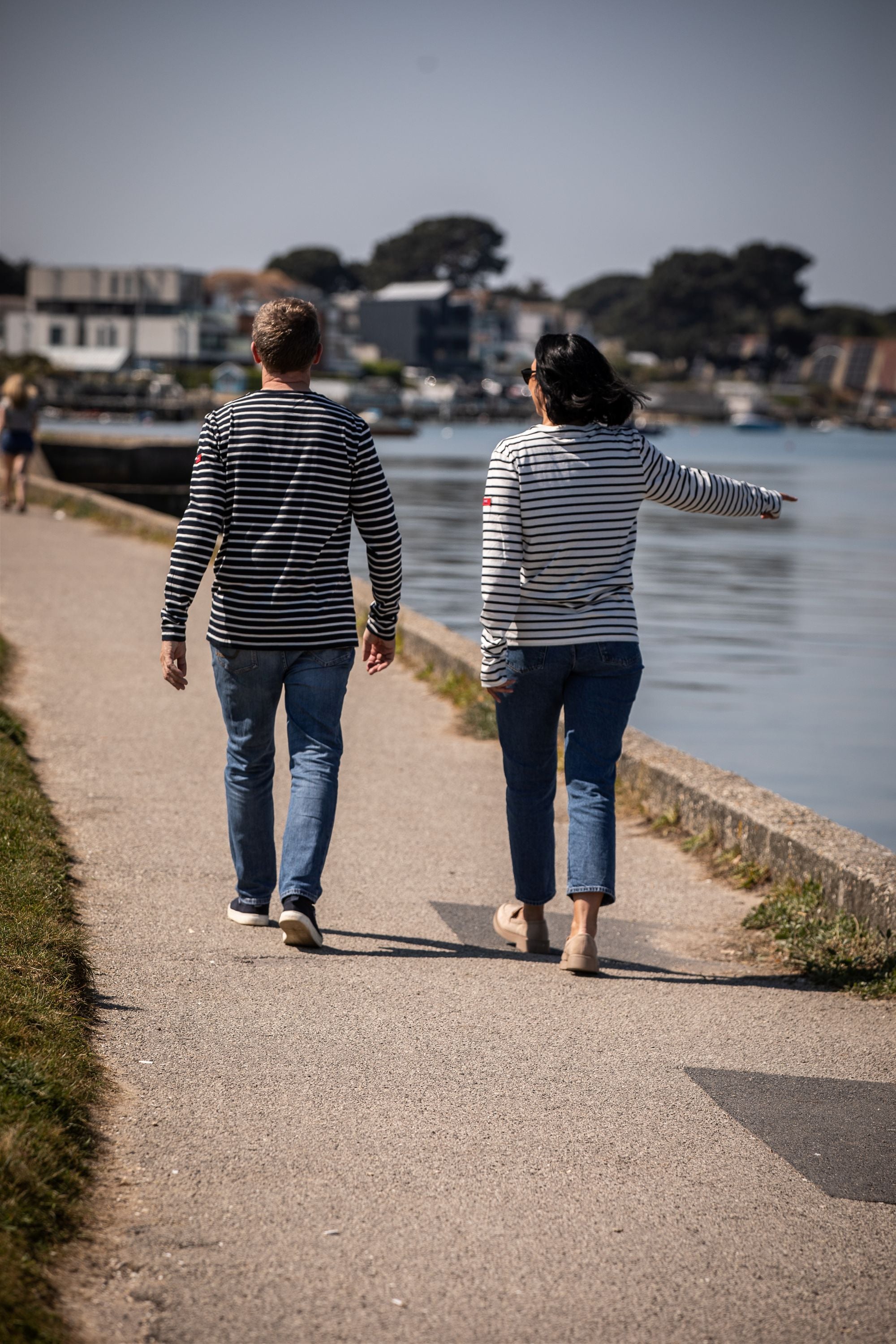 Arthur Beale Marina Cotton Striped T-shirt (Long Sleeve)