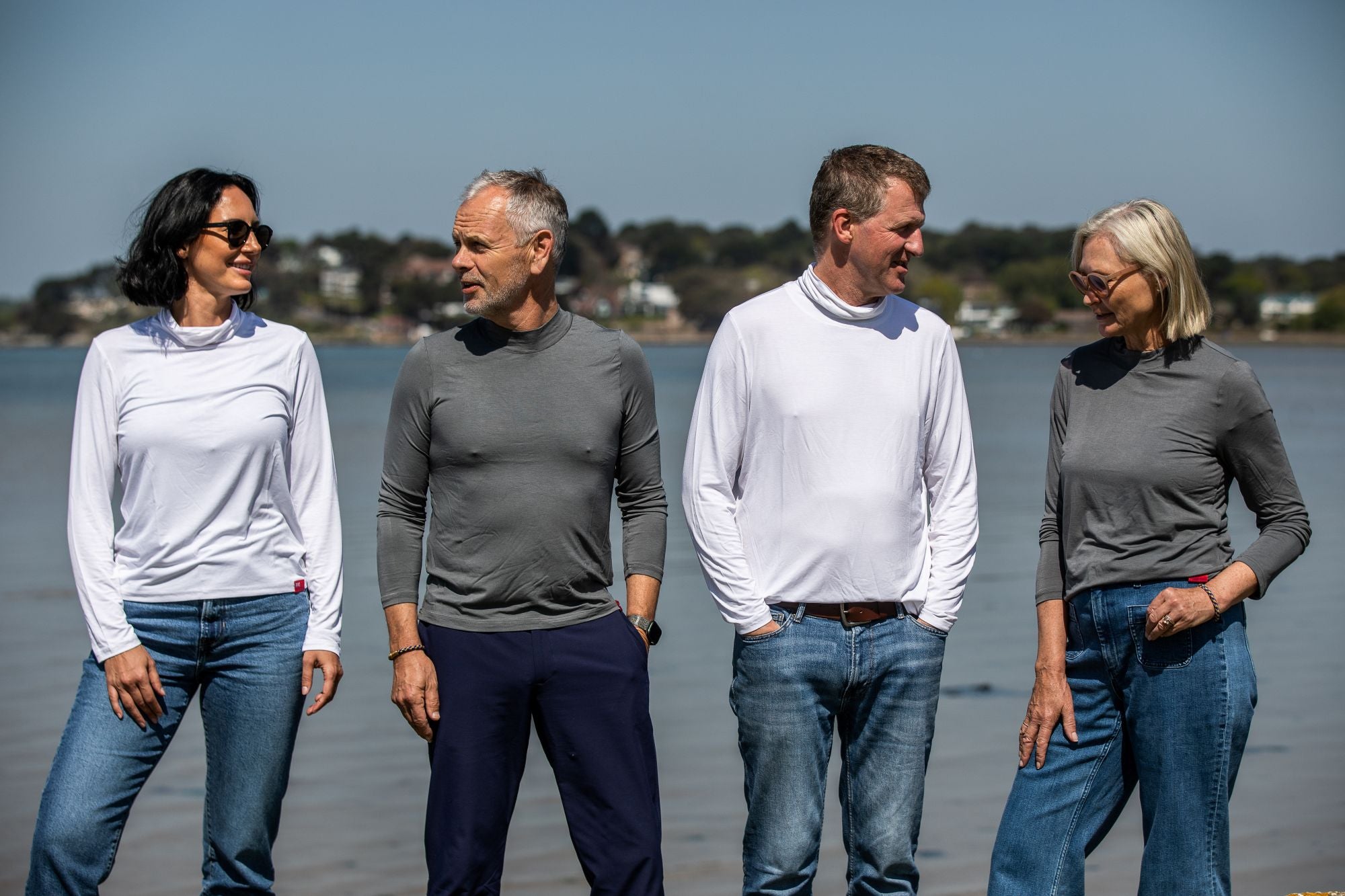 Arthur Beale Bamboo Mock Turtle Neck Base Camp Layer (Long sleeve T-shirt)