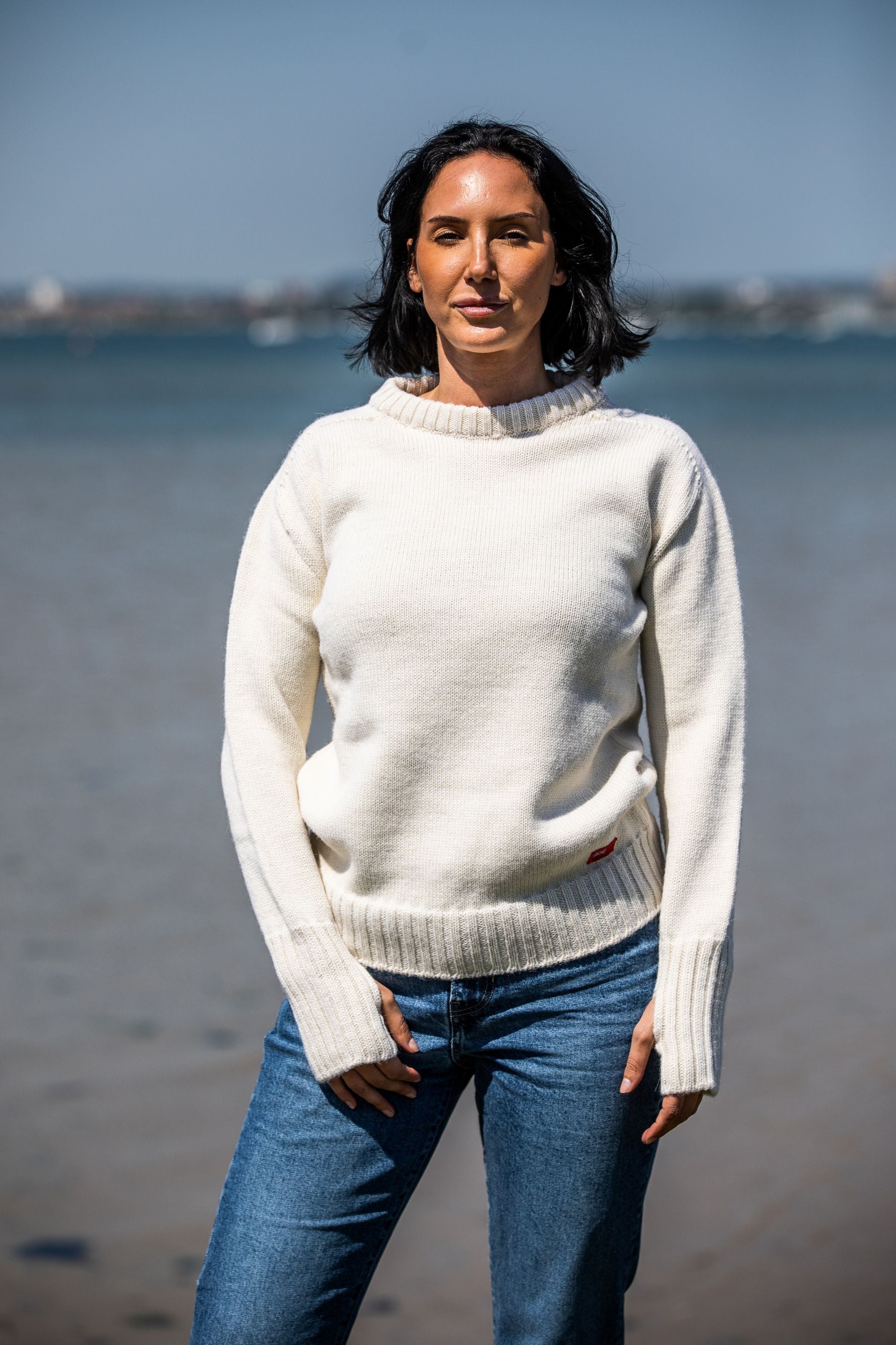 Arthur Beale Women's Oiled Wool Pelmo® Jumper