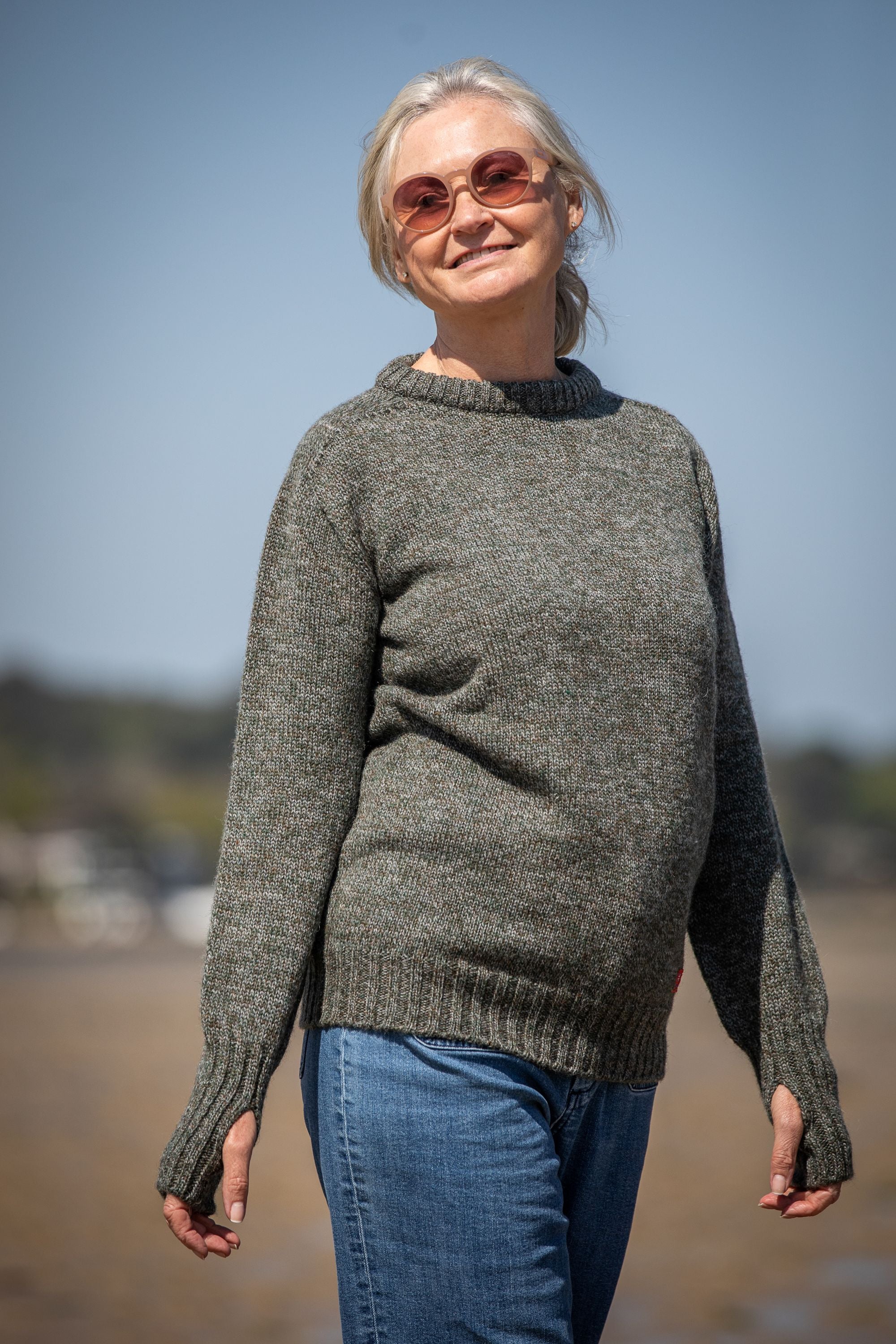 Arthur Beale Women's Oiled Wool Pelmo® Jumper