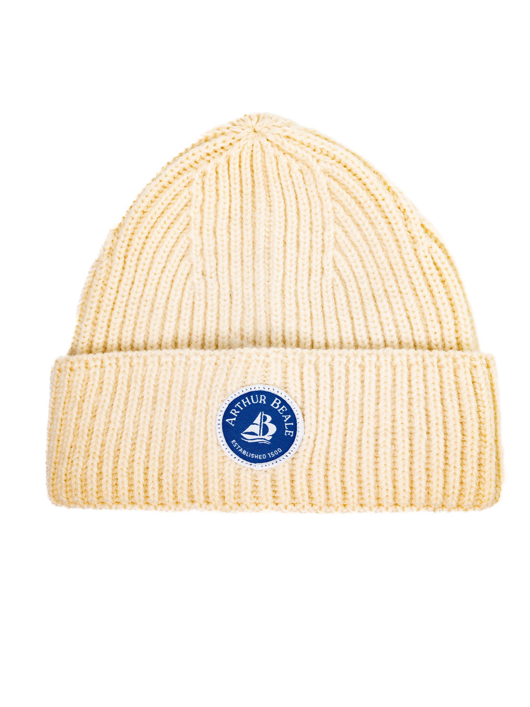 Arthur Beale Badge Beanie Hat.