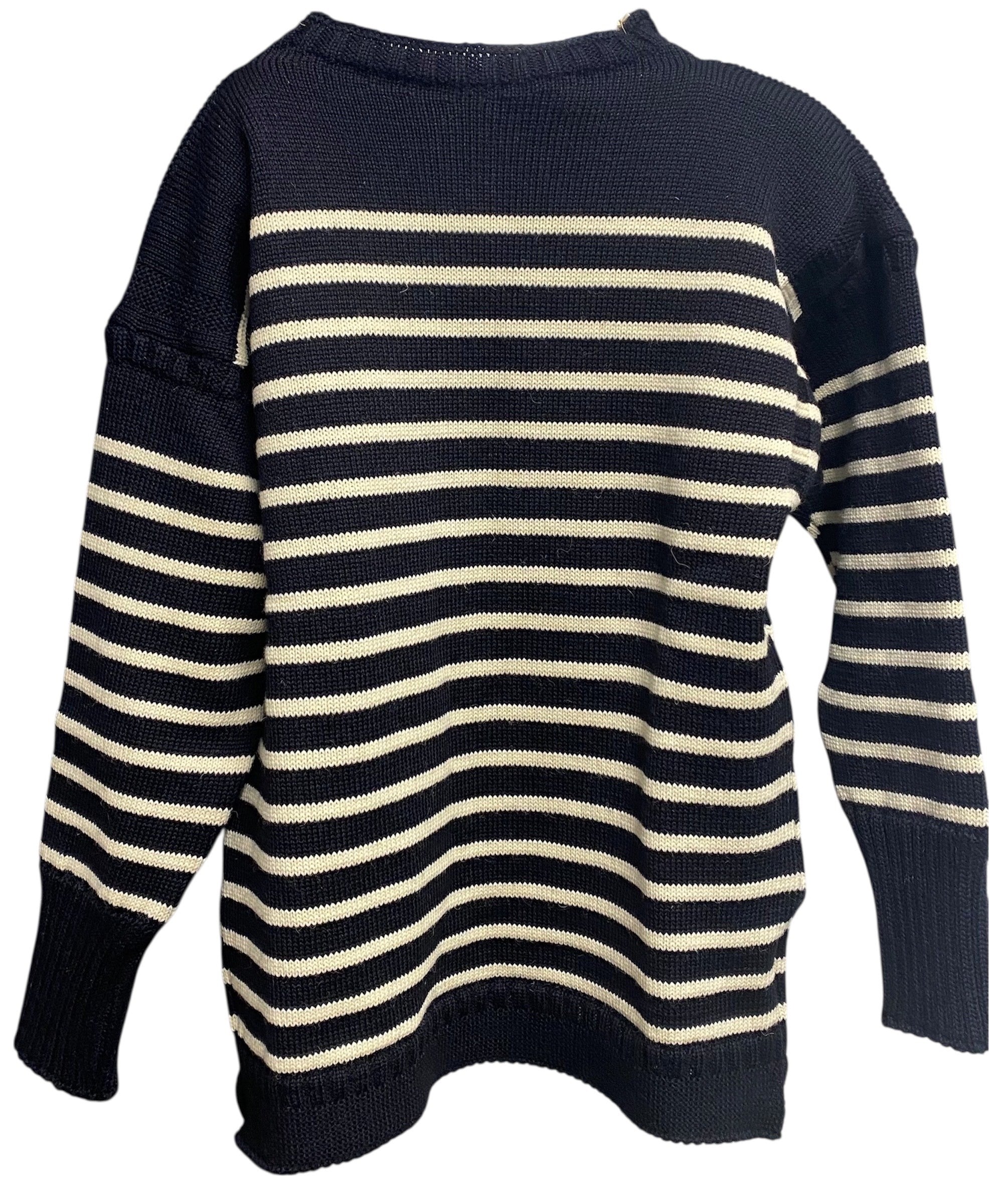 Puffin - The Wide-Striped Guernsey Jumper - Channel Jumper