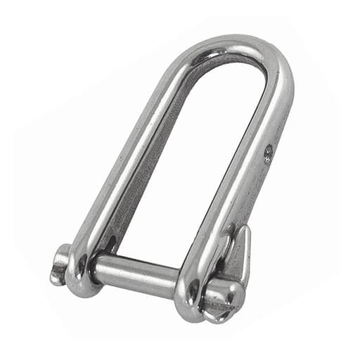 Key Pin D Shackle - Stainless Steel