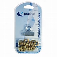 Proboat marine fasteners MF010110 Eyelet Brass 3/8" 9.53 mm (25)