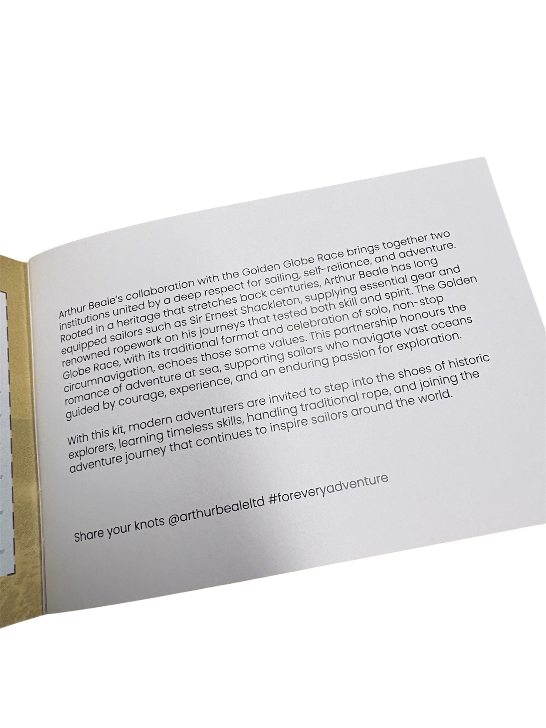 Arthur Beale Golden Globe Race Knot Kit Book