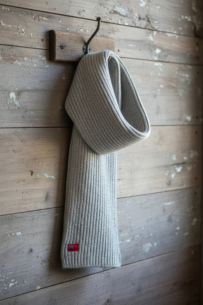 British Wool Unisex Natural Scarf