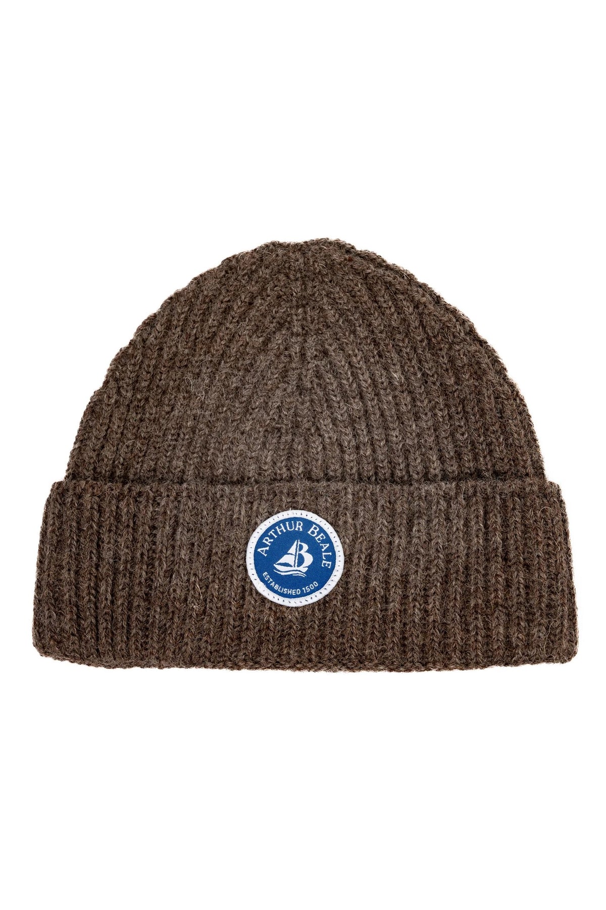 Badge Beanie Wool Unisex Beanie Hat.