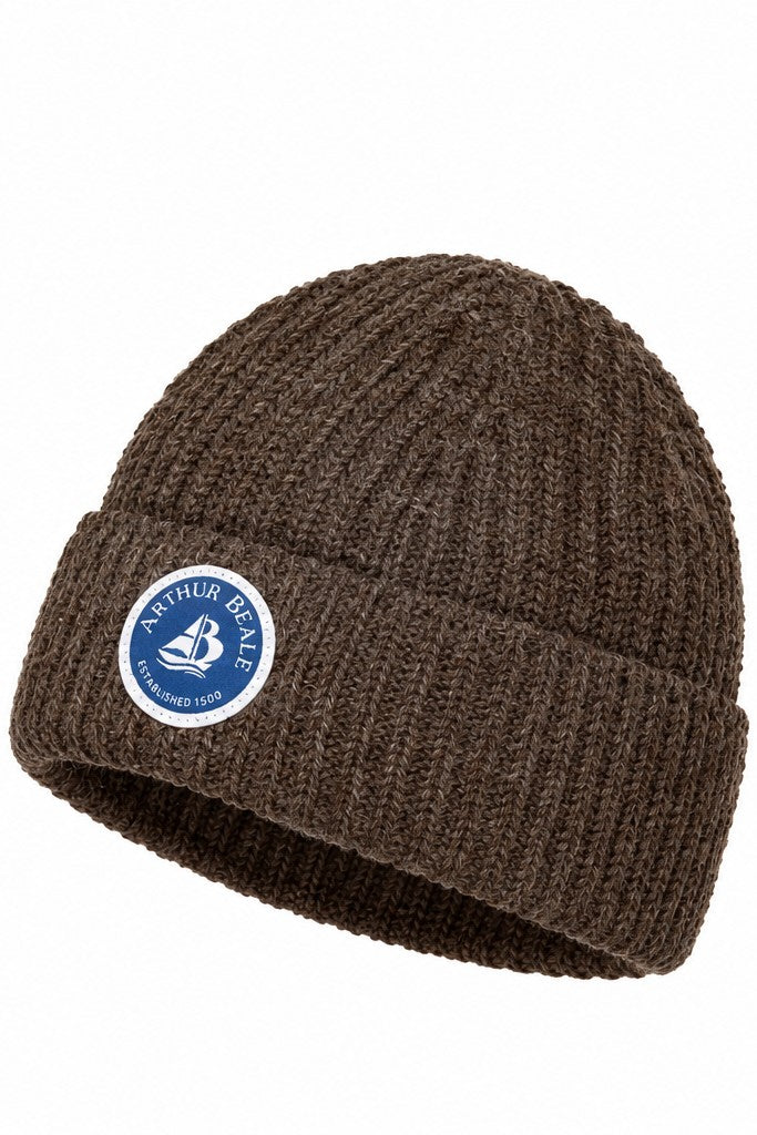 Badge Beanie Wool Unisex Beanie Hat.