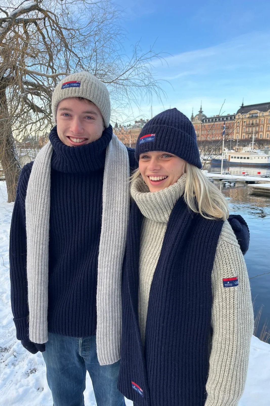 Maritime British Wool Unisex Scarf.
