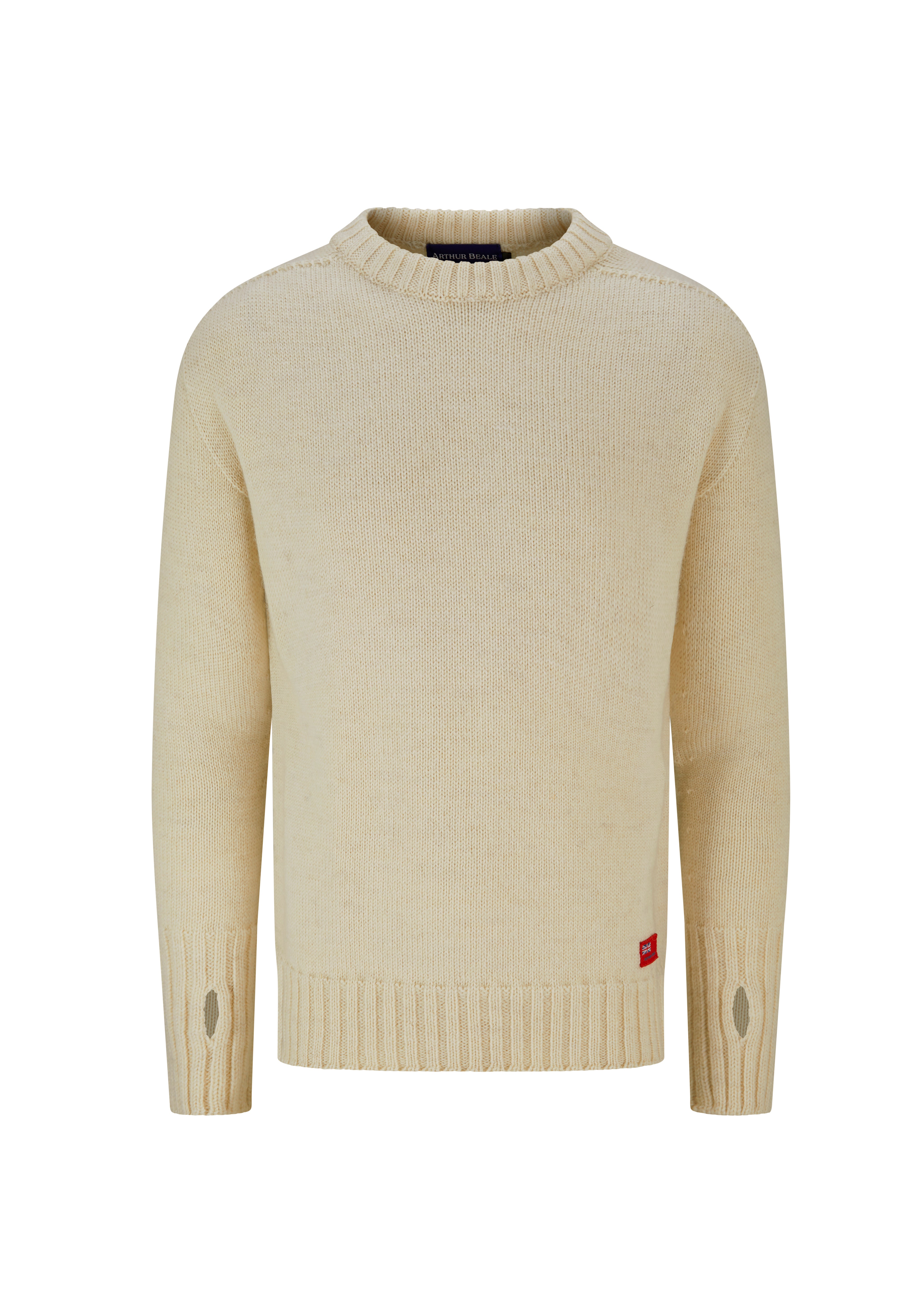 Arthur Beale Oiled Wool Ecru Pelmo® Jumper, Medium (Pre-Loved)
