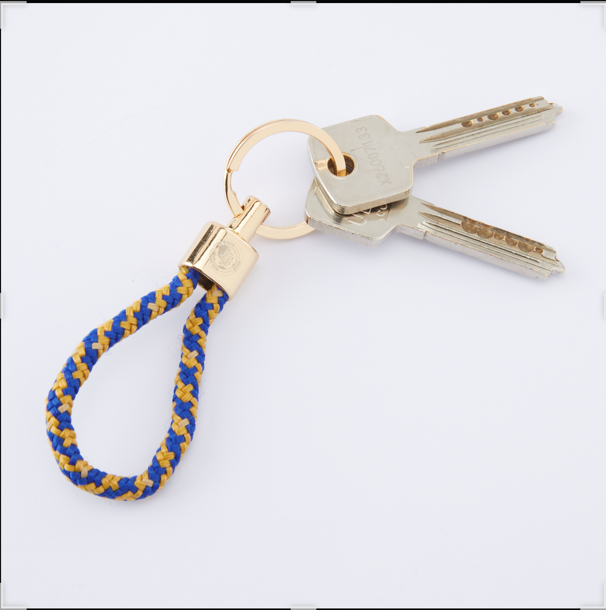 Arthur Beale Golden Globe Race Rope Keyring (Gold hardware)