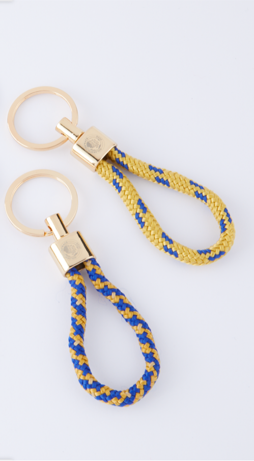 Arthur Beale Golden Globe Race Rope Keyring (Gold hardware)