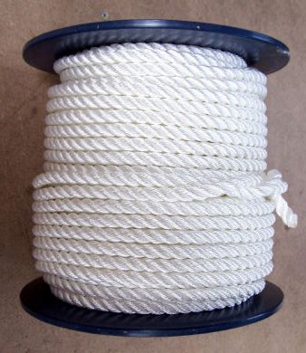 Three Strand Polyester White 18mm 100m Reel