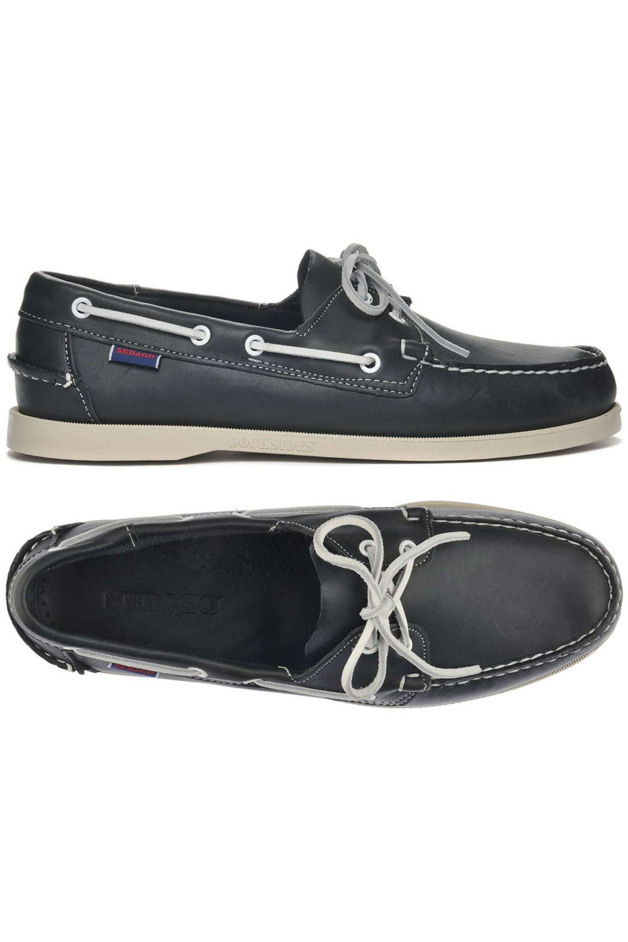 Sebago Mens Dockside Portland Shoes Blue Navy uk6.5 (Imperfect).