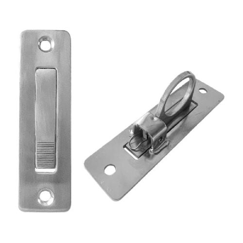 Stainless steel floor bracket with spring
