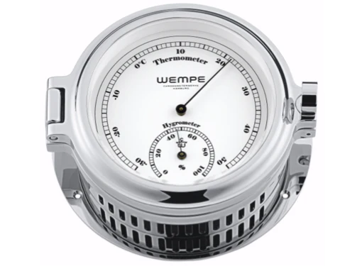 Wempe Thermometer + Hygrometer 120mm Chrome