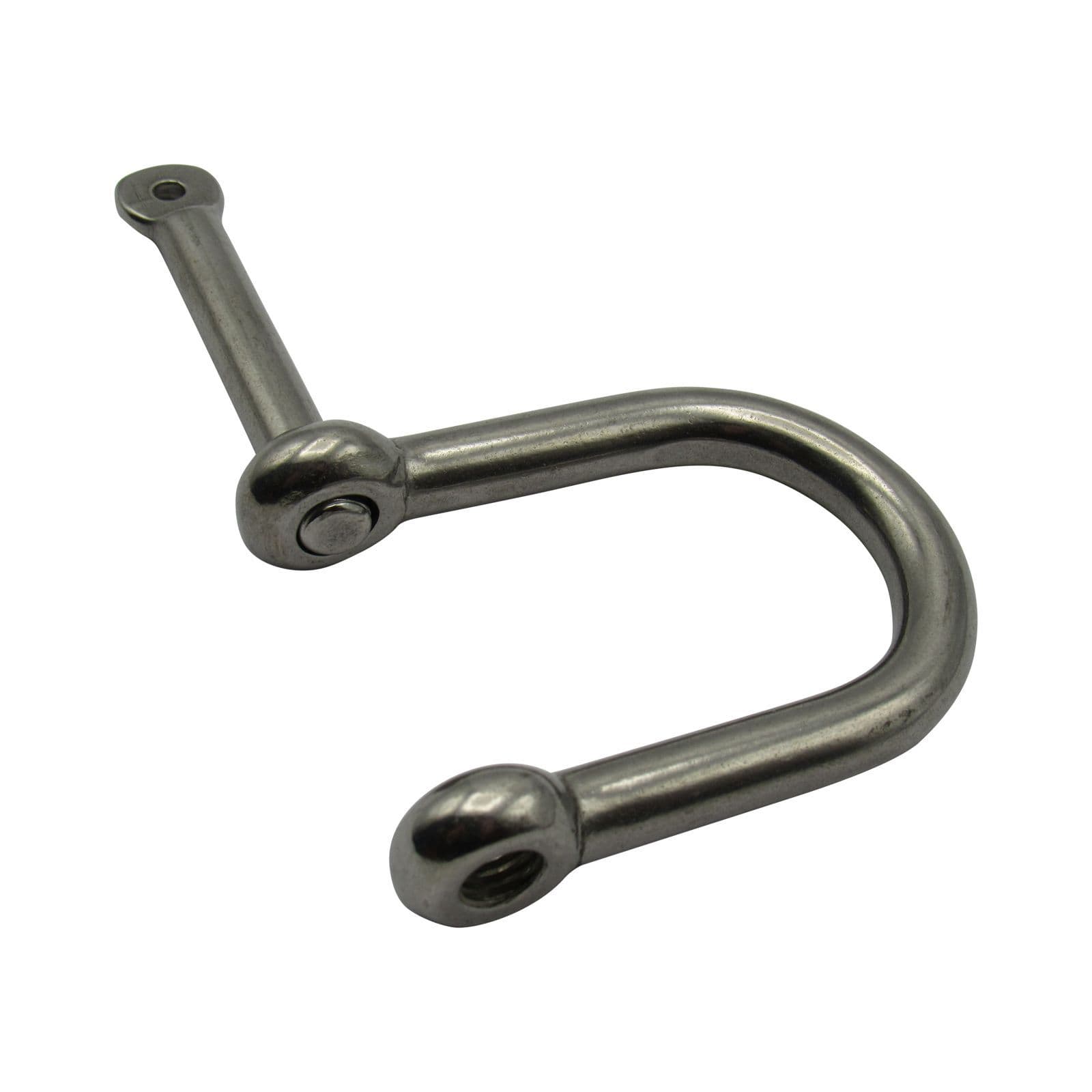 8mm Captive Pin Wide D Shackle Stainless Steel