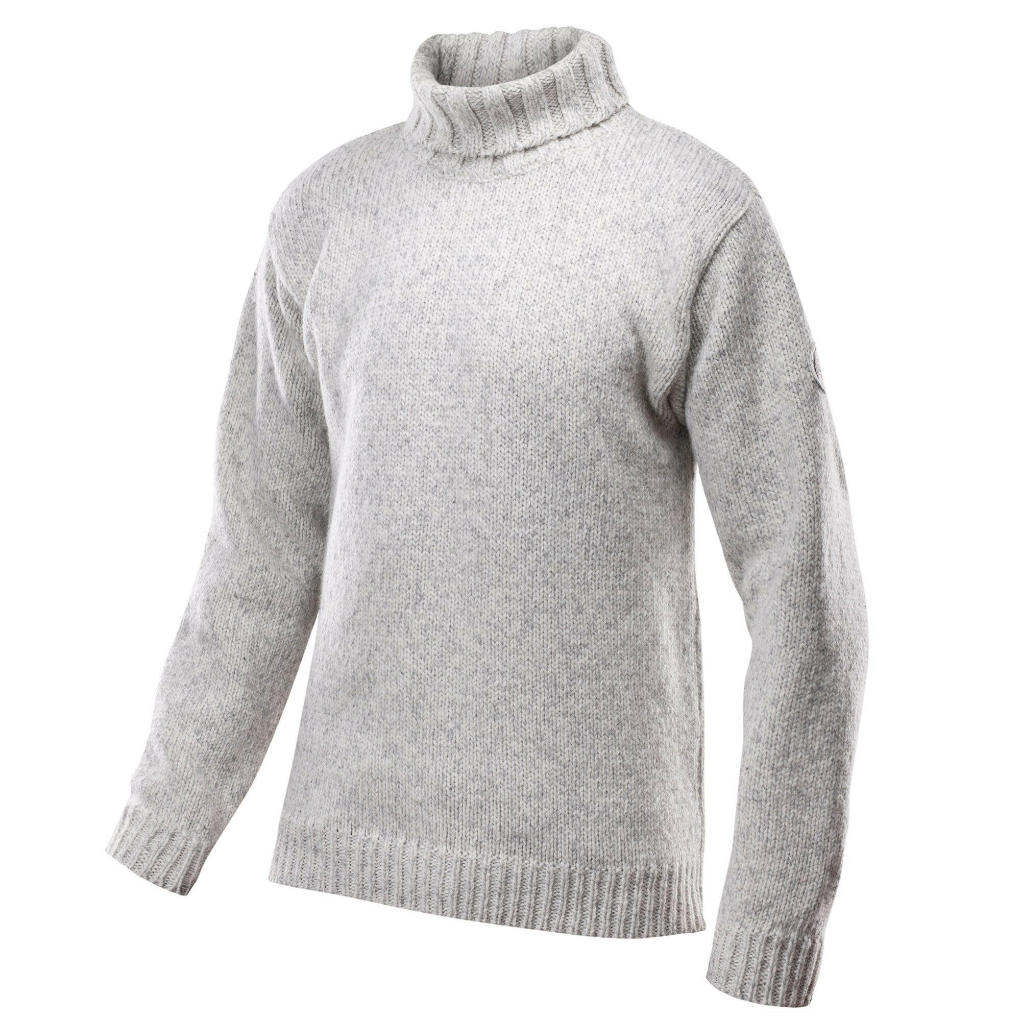 Devold fashion nansen sweater high neck grey melange