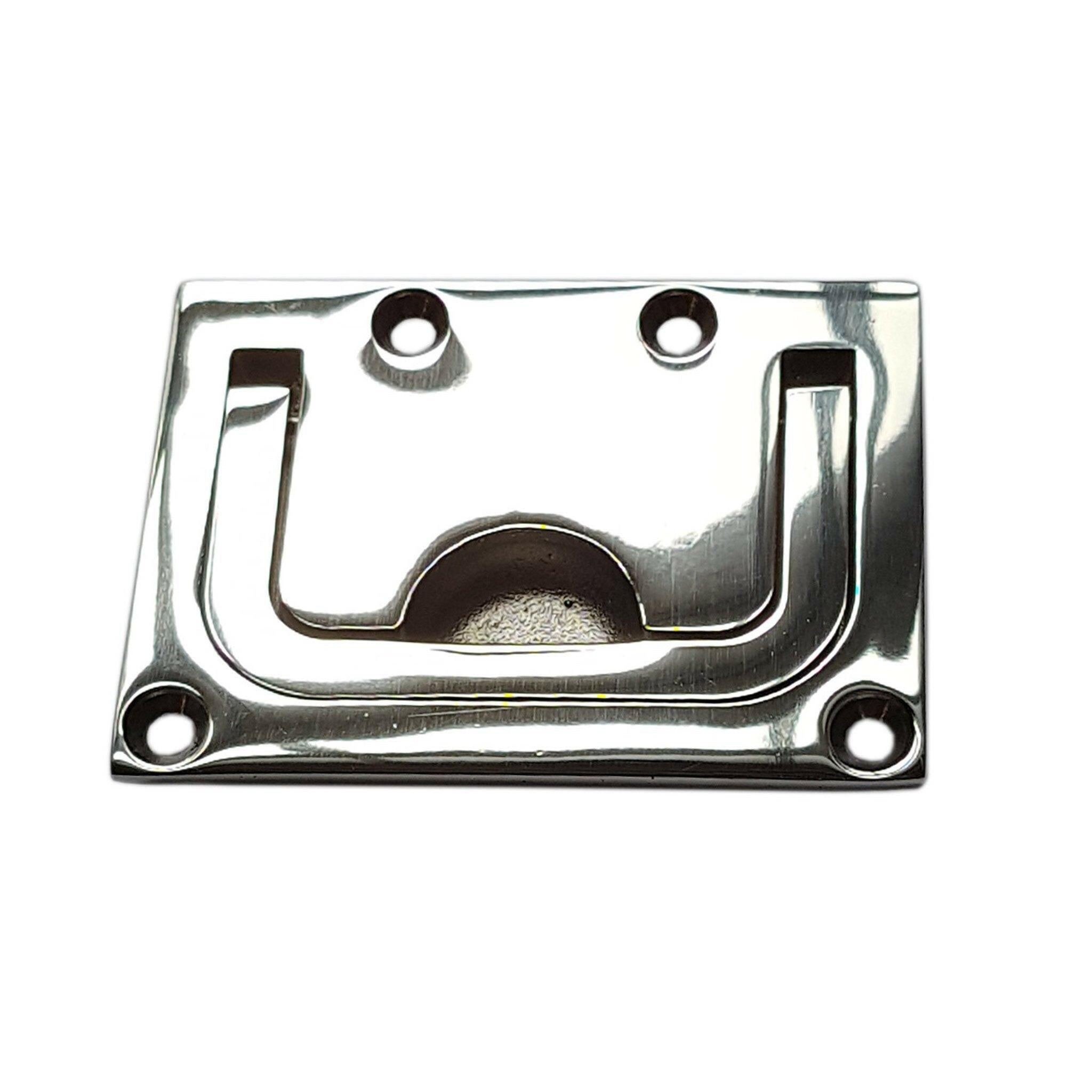 Stainless Steel Rectangular Flush Pull Handle 76 x 56 mm - Arthur Beale