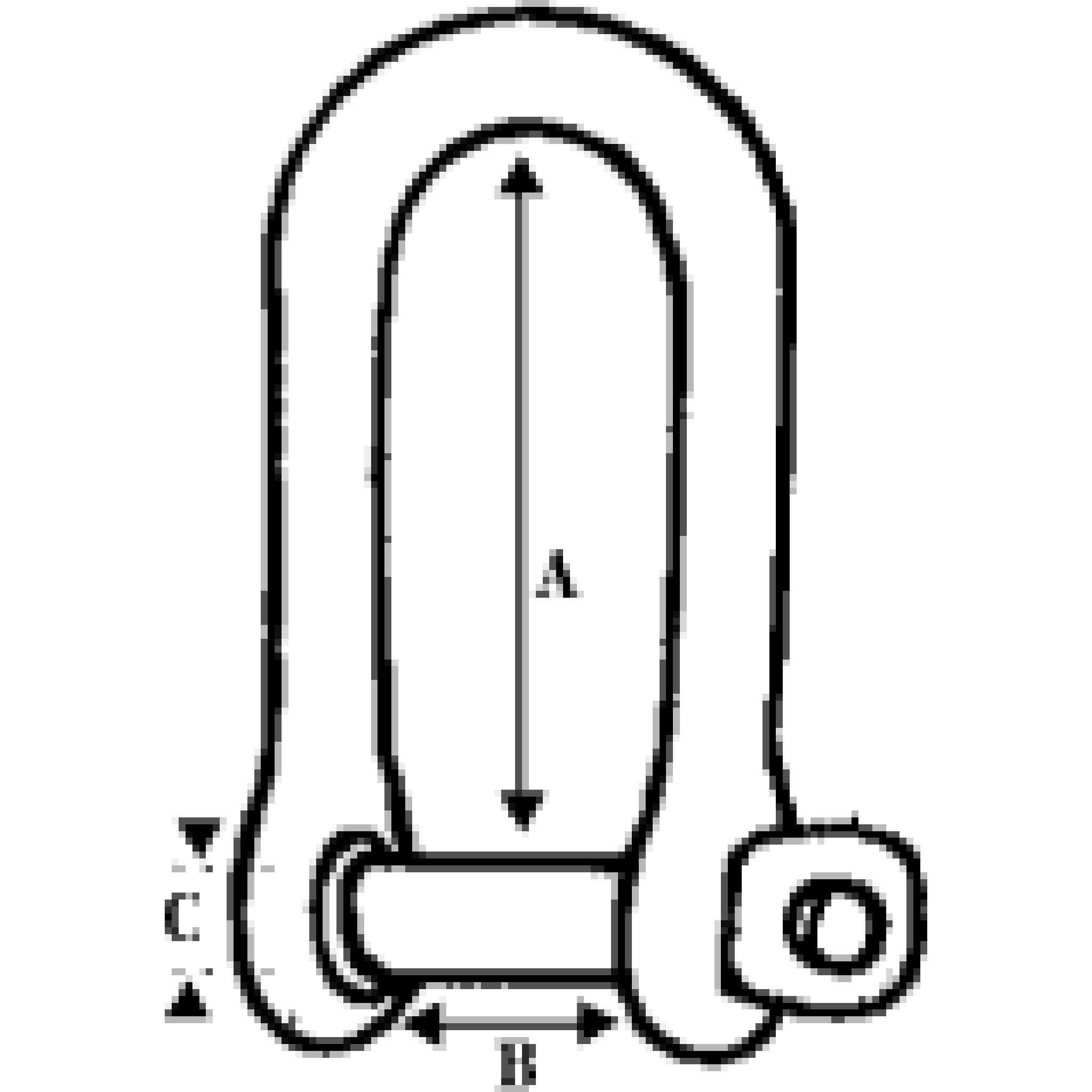 Wichard Long Captive Pin D Shackle.