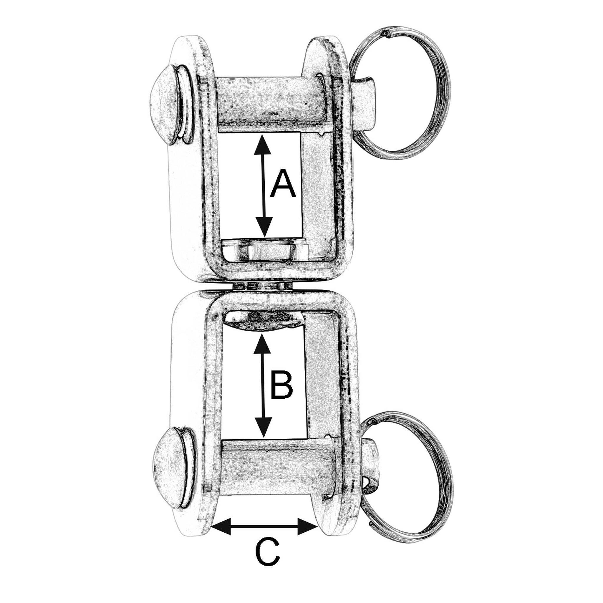 Wichard Swivel - Fork and Fork Clevis Pin.