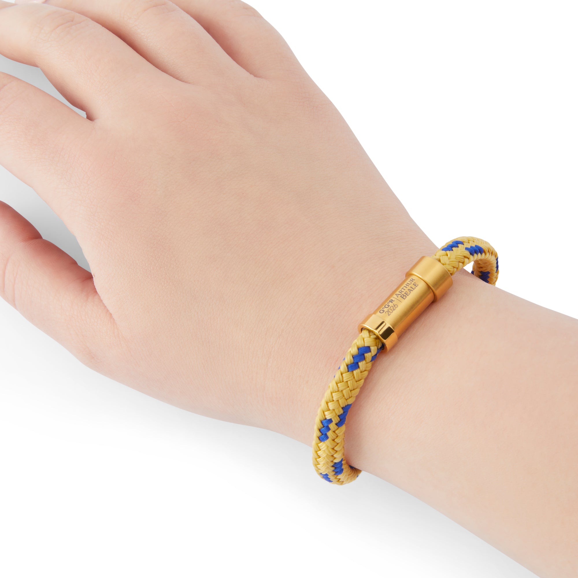 Arthur Beale Golden Globe Race Rope Bracelet (Gold hardware)