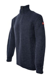 Arthur Beale Zip Neck Jumper