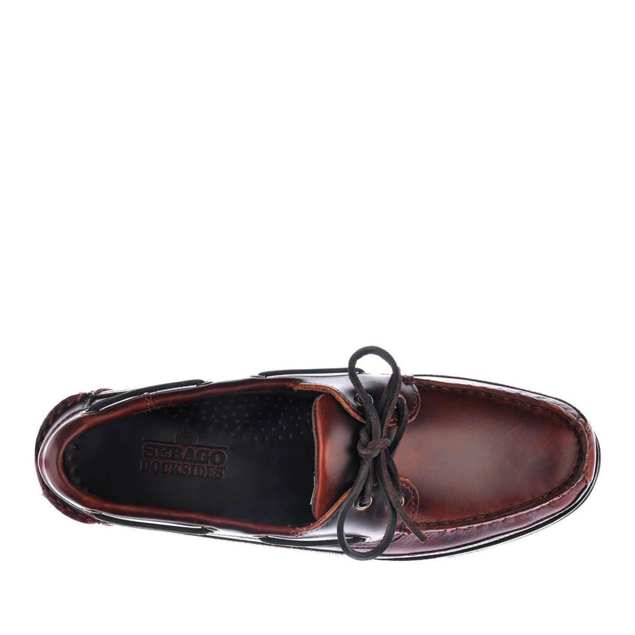 Sebago Mens Schooner Waxed Boat Shoe.