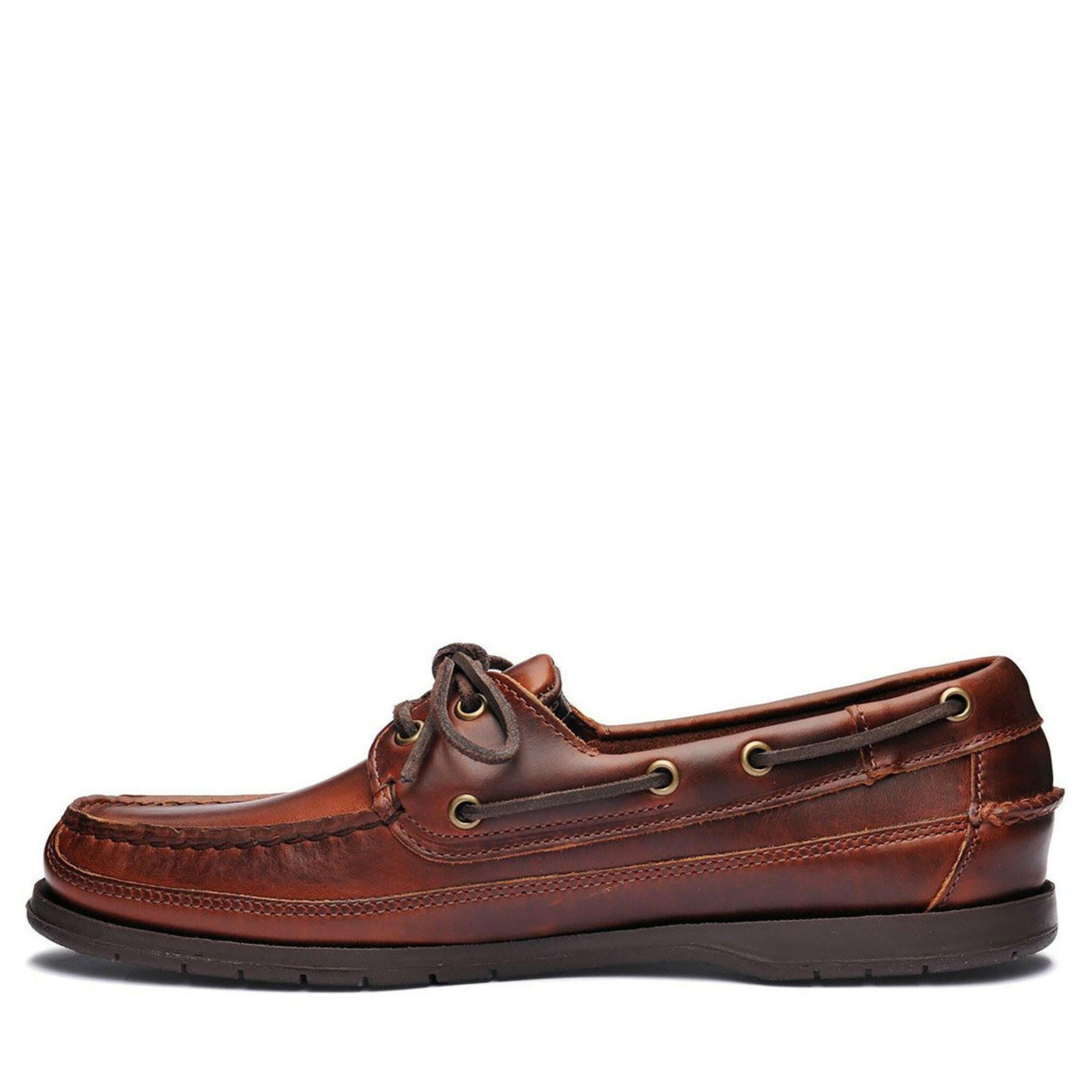 Sebago Mens Schooner Waxed Boat Shoe.