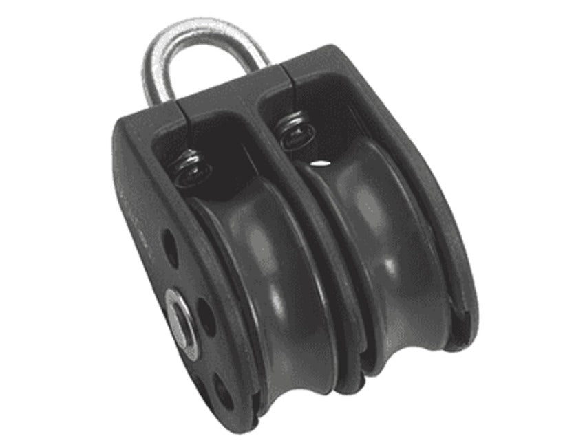 Barton Size 2 Double Fixed Eye Block - 35mm - Plain bearing - N02210