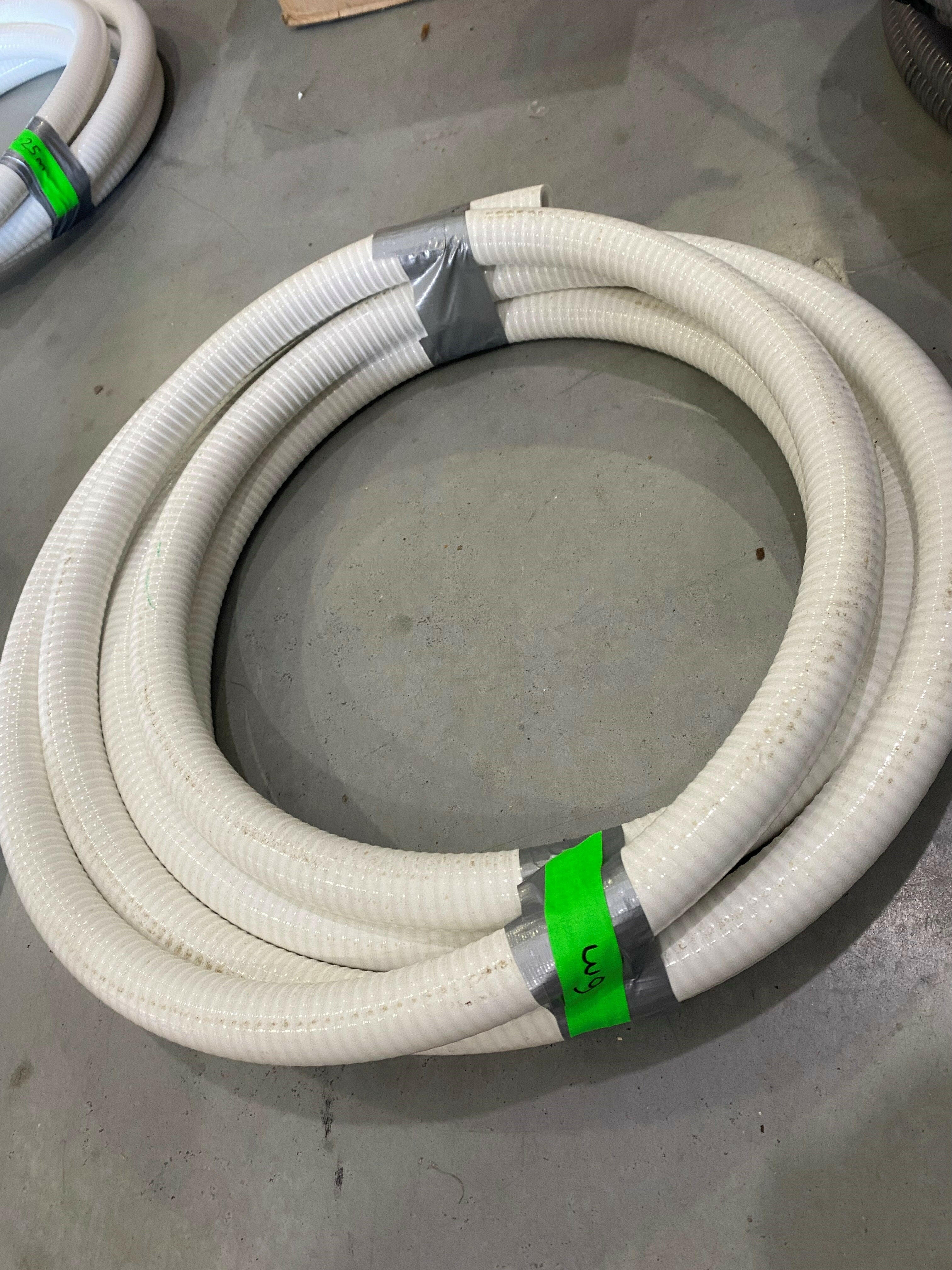 White Marine Sanitation Hose.