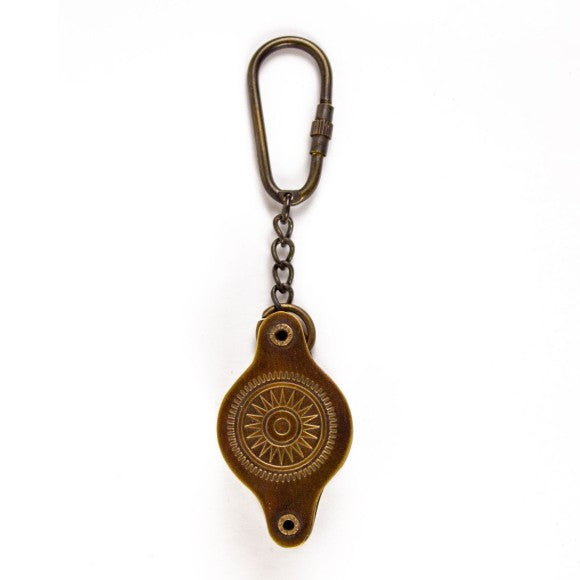 Magnifier Keyring, Antique Finish.