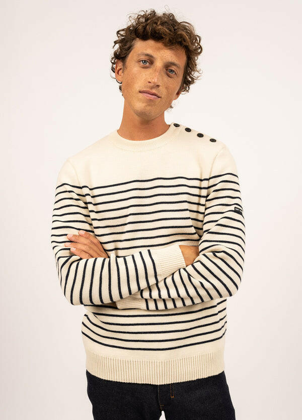 Saint James Binic striped sailor jumper Mens.