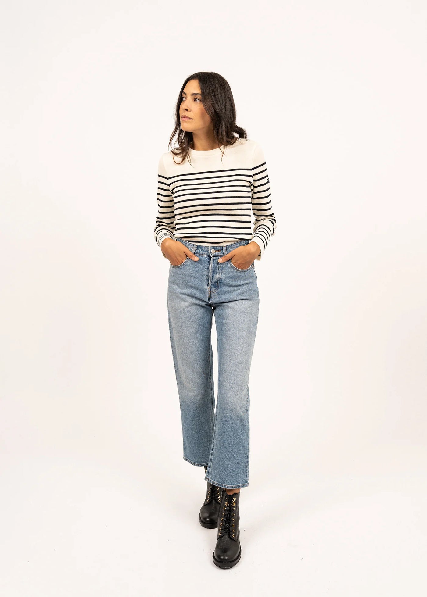 Saint James  Marée striped sailor jumper Womens.