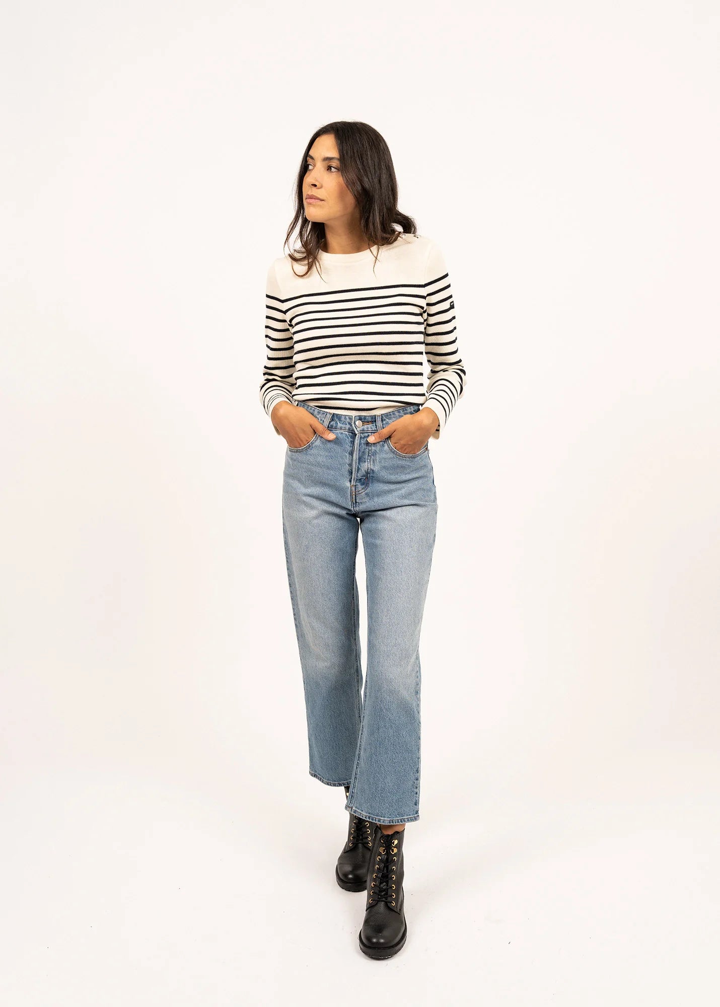 Saint James  Marée striped sailor jumper Womens.