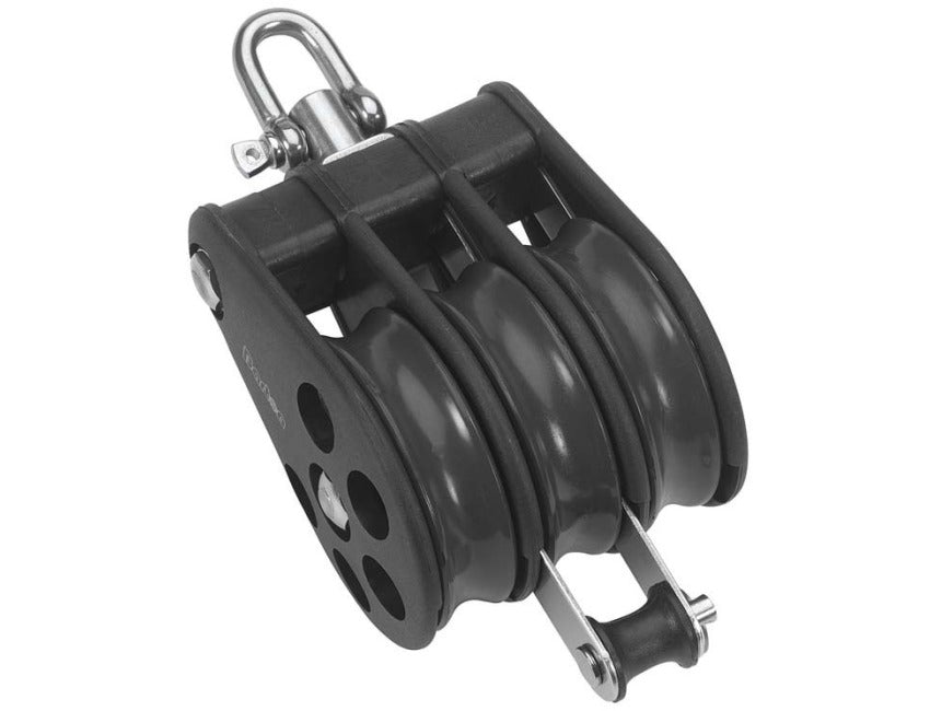 Barton Triple, Swivel + Becket - Plain Bearing Block S7 - N07331 (White Sheaves)