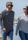 Arthur Beale Marina Cotton Striped T-shirt (Long Sleeve)