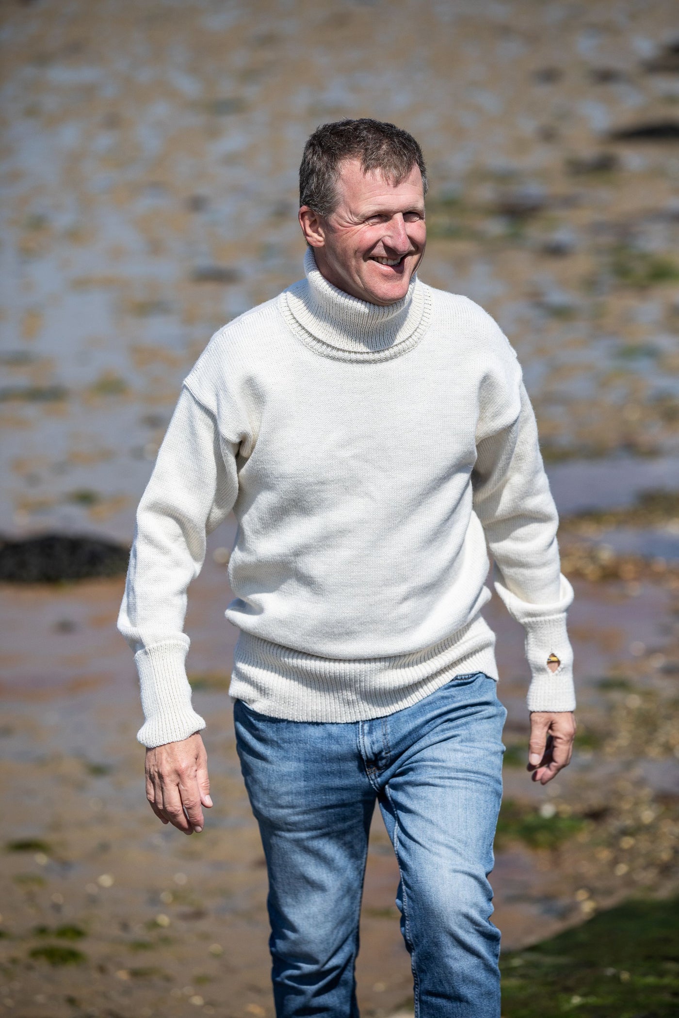 Arthur Beale Oiled Wool Tor Jumper