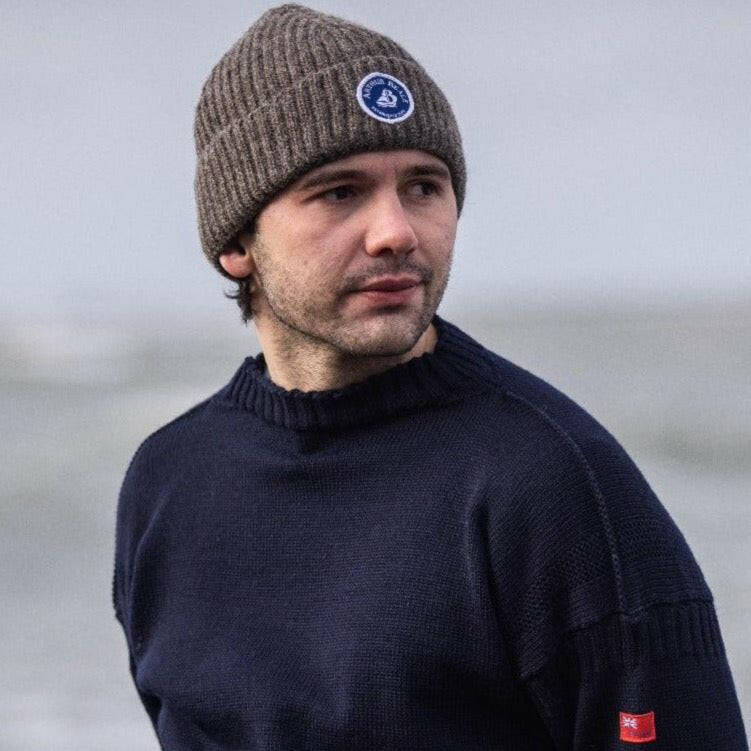 Arthur Beale Badge Beanie Hat.