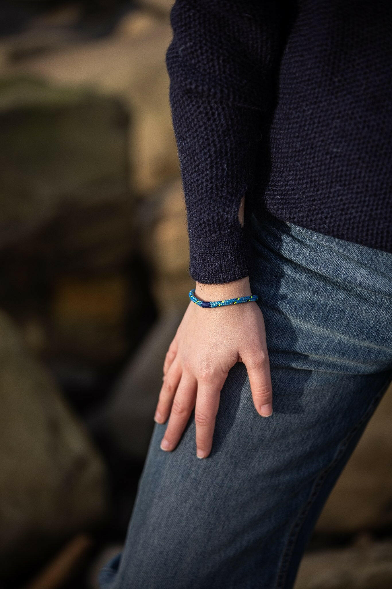 Arthur Beale Racing Blue Bracelet.