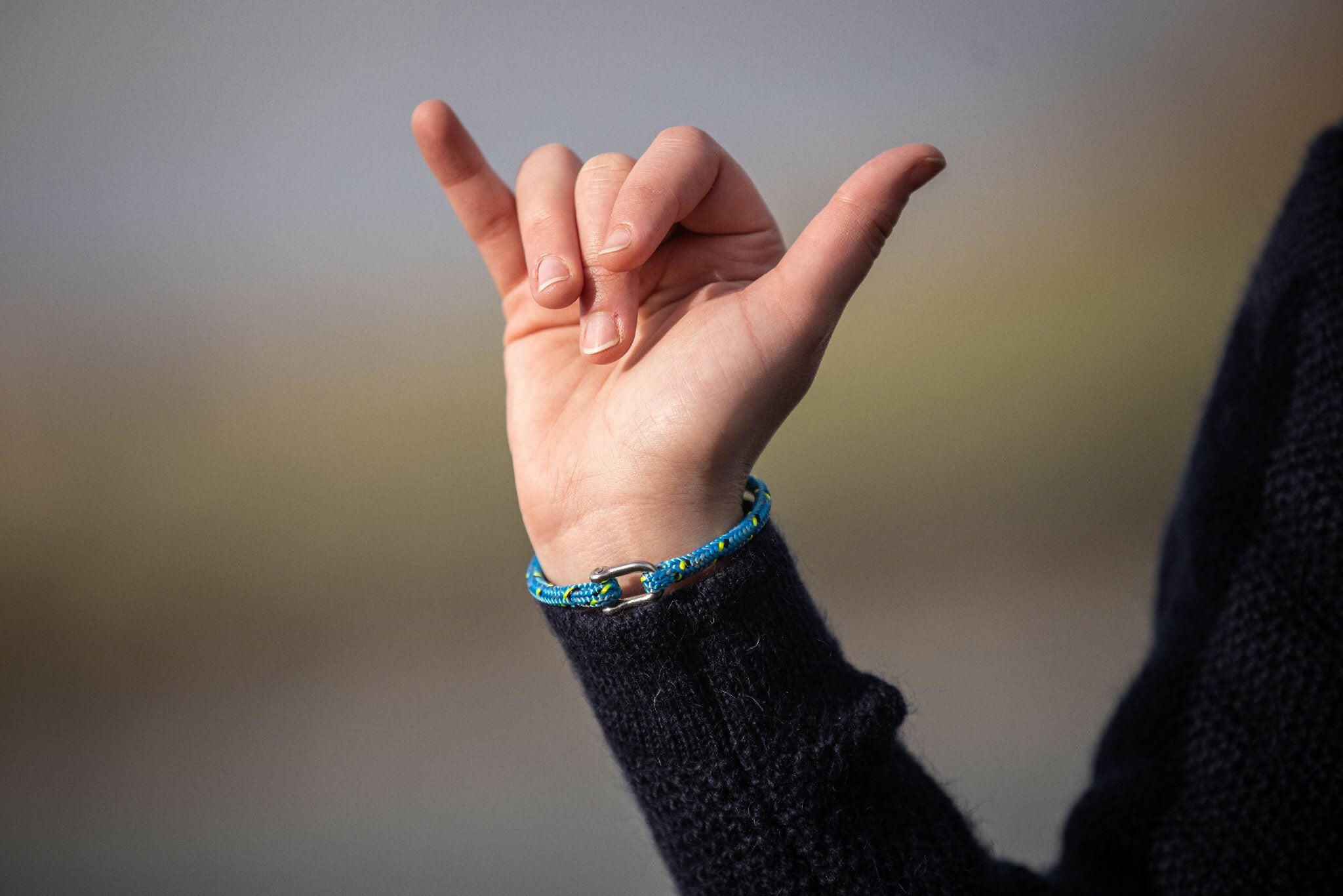 Arthur Beale Racing Blue Bracelet.