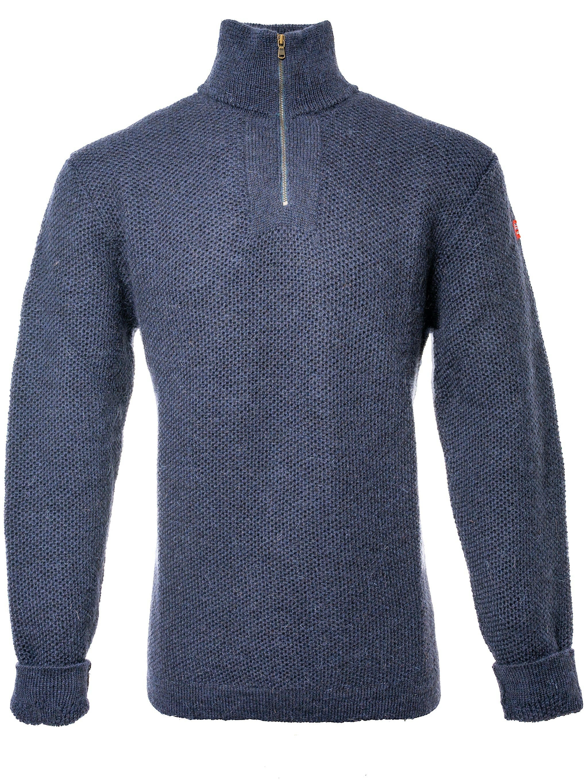 Arthur Beale Zip Neck Jumper.