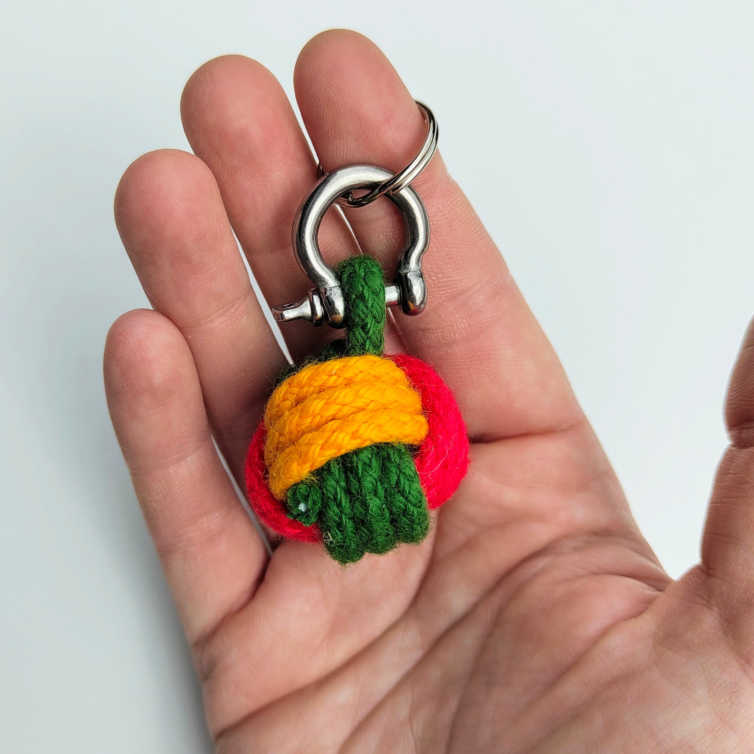 Monkey Fist Rope Ball Key Ring.