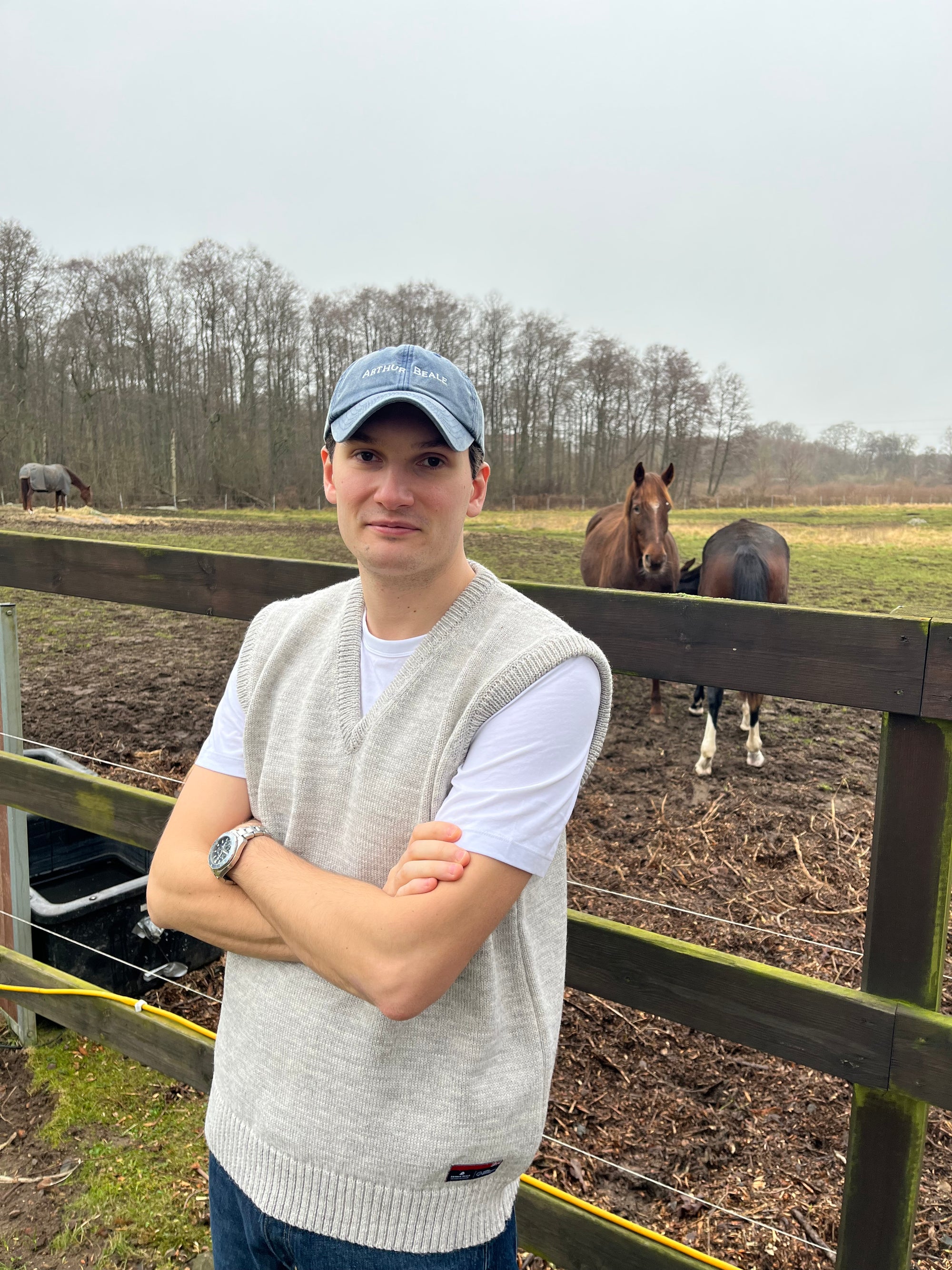 Arthur Beale Maritime Sleeveless Jumper